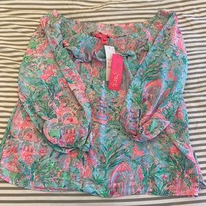 Lily Pulitzer L off the shoulder top new with tags